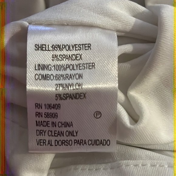 Antonio Melani blue white print‎ eyelet lace detail shift dress Sz 10 - Picture 6 of 7